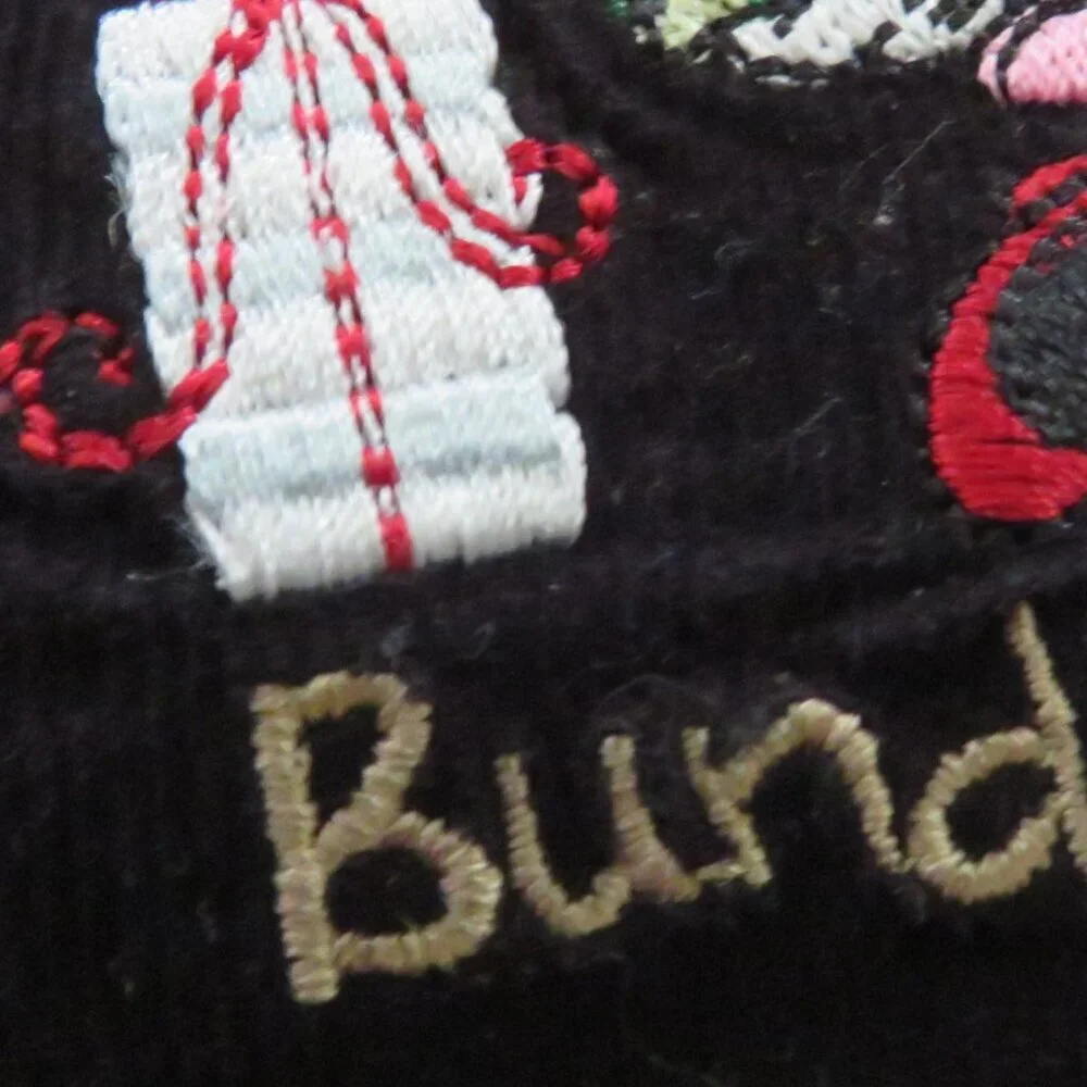 Baby Disney corduroy jumper Christmas embroidered w bodysuit & tights 3pc